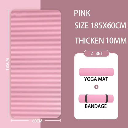 2Meter Longer Yoga Mat Super Large Lengthened Yoga Mat Men'S Special High Quality Fitness Pilates Exercise Healthy Fitness Mat