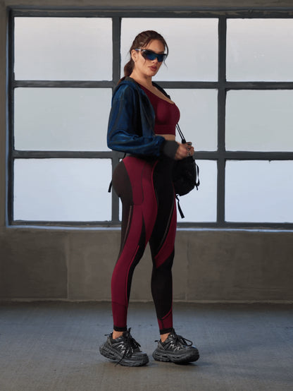 Innovista Innovista Seamless Workout Sports Leggings High Support Waisted V-Back Daily Athleisure Yoga Pilates HIIT Training Office to Gym Tights Activewear Bottoms Structured Clothes Buttery Soft Trousers Comfort Movement Functional Tummy Control Compression Squat Proof No Seam Pants Cardio Fall Outdoor Exercise UV Protection Healthy TT Viral IG Reel Ready FYP INSTA OOTD Red Black Working Mom Fitness Charm Purple Utilitarian Chic Christmas Style