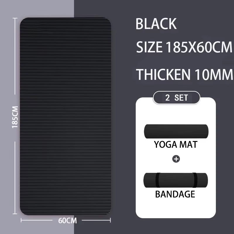 2Meter Longer Yoga Mat Super Large Lengthened Yoga Mat Men'S Special High Quality Fitness Pilates Exercise Healthy Fitness Mat
