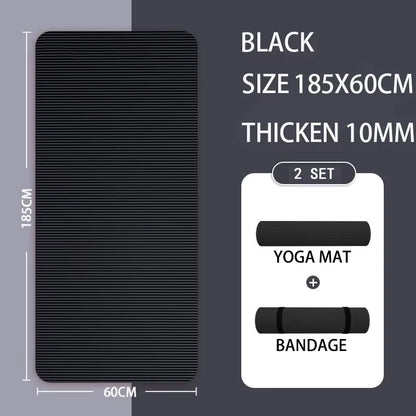 2Meter Longer Yoga Mat Super Large Lengthened Yoga Mat Men'S Special High Quality Fitness Pilates Exercise Healthy Fitness Mat