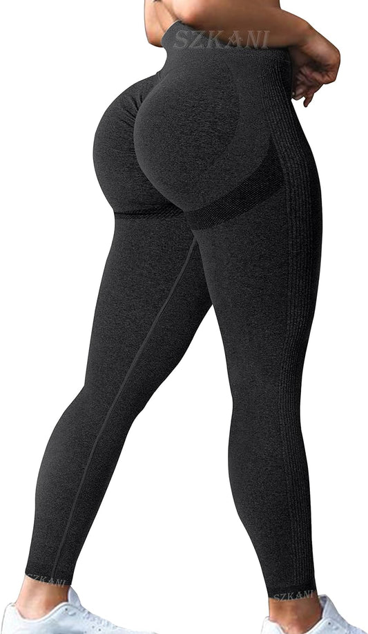Butt Lifting Leggings for Women Booty High Waisted Workout Yoga Pants Scrunch Butt Gym Seamless Booty Tight