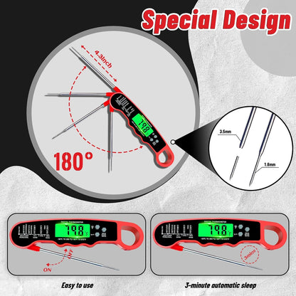 Meat Thermometer Digital, Instant Read Digital Meat Thermometer