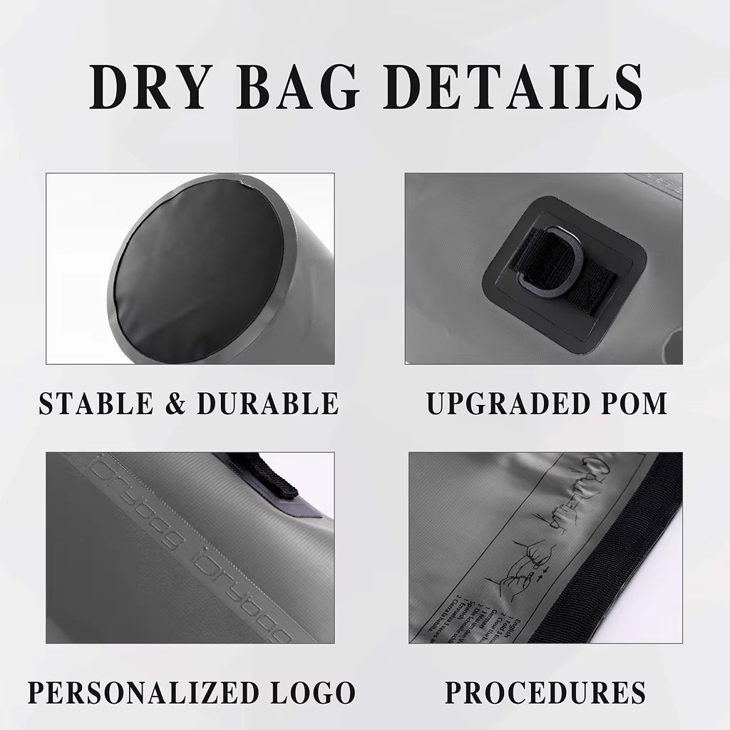Dry Bags Waterproof Bag for Women Men 2/5/10/15/20L Swimming Rafting Kayaking River Trekking Waterproof Dry Bag Backpack