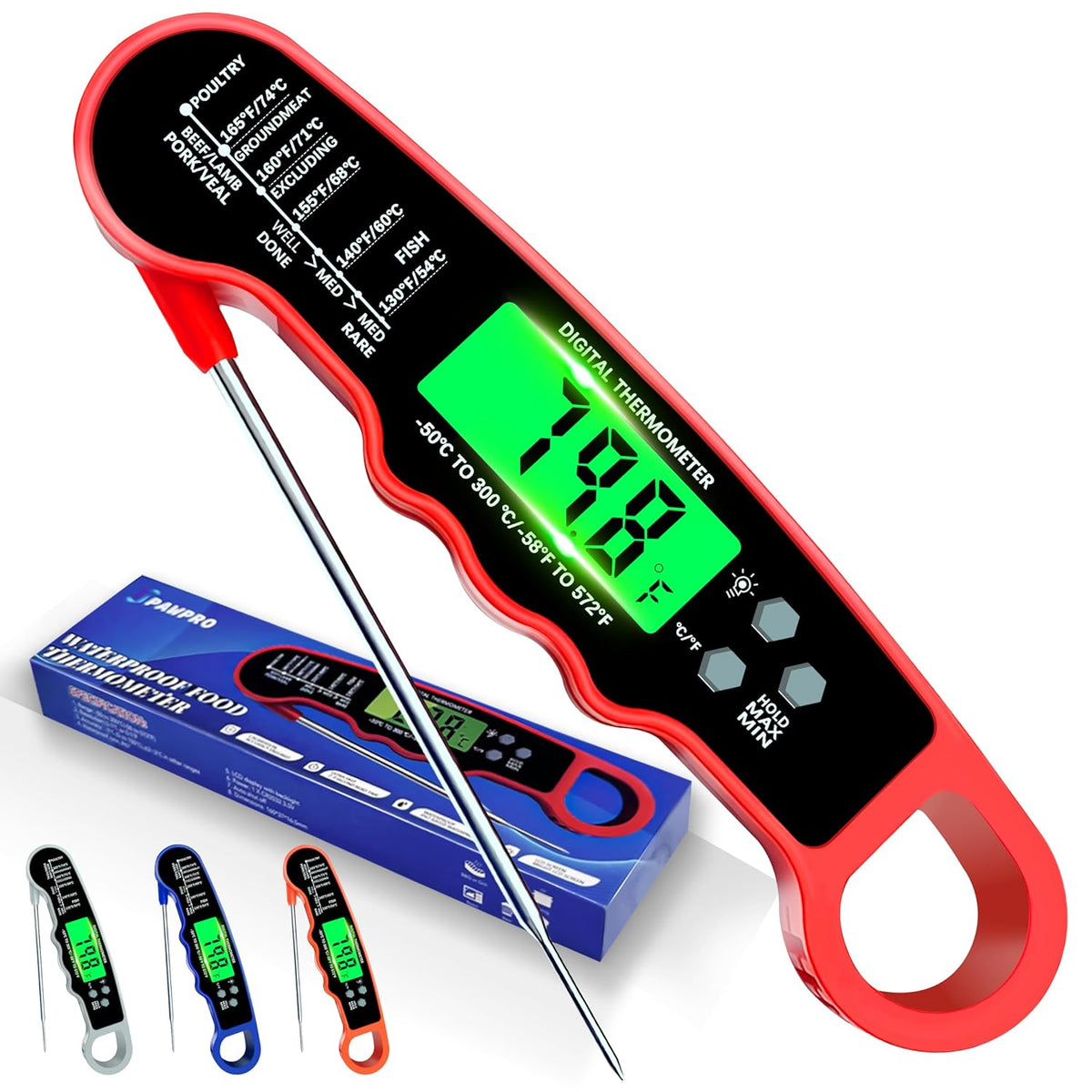 Meat Thermometer Digital, Instant Read Digital Meat Thermometer
