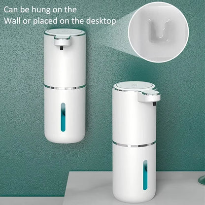 380ML Automatic Foam Soap P11 Dispenser Bathroom Smart Washing Hand Machine with USB Charging White ABS Material