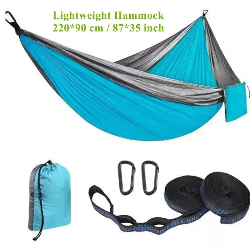 Lightweight and Portable Camping Hammock with Storage Bag and Tree Rope Suitable for Hiking Beach Backpacking Outdoor Leisure