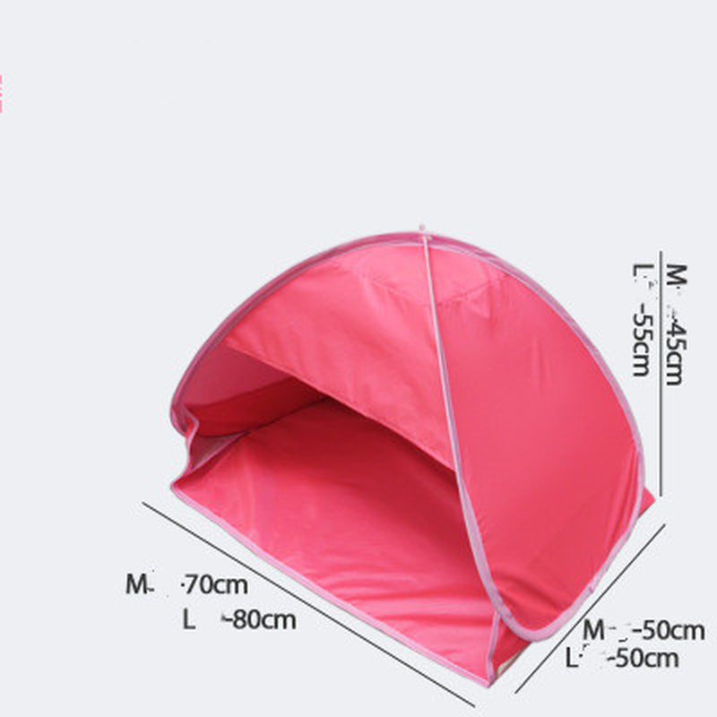 Mini Portable Beach Shade Awning Head Pop-Up Mobile Windproof Beach Sun Shade Camp Tent
