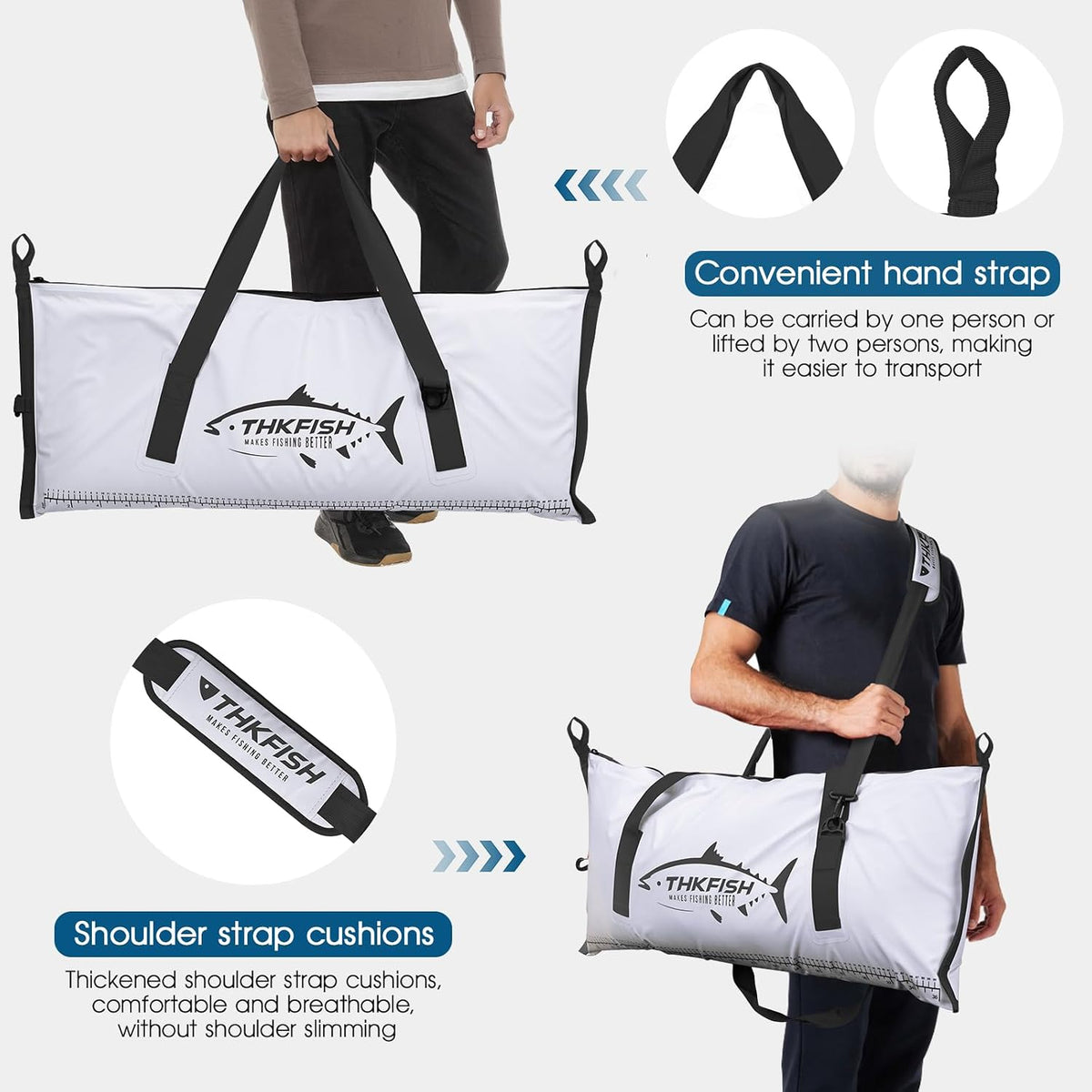 Insulated Fish Cooler Bag, Fish Kill Bag for Caught Fish Ice Cold