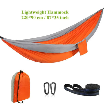 Lightweight and Portable Camping Hammock with Storage Bag and Tree Rope Suitable for Hiking Beach Backpacking Outdoor Leisure