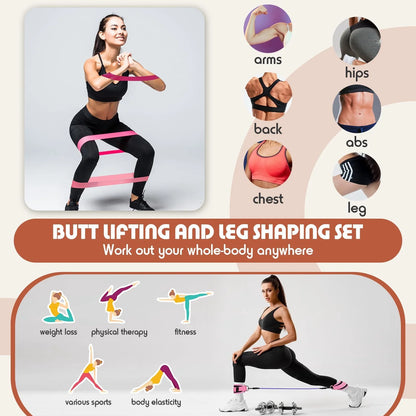 Minzimin Ankle Resistance Bands with Cuffs, Home Gym Workout Equipment, Lifting Glute Butt Exercise Equipment for Women, Ankle Weights Fitness Band Set