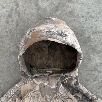 Camo Hoodie – Oversized Zip-Up Jacket with Hood and Relaxed Fit