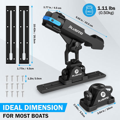 2-in-1 Kayak Fishing Rod Holder with Track System