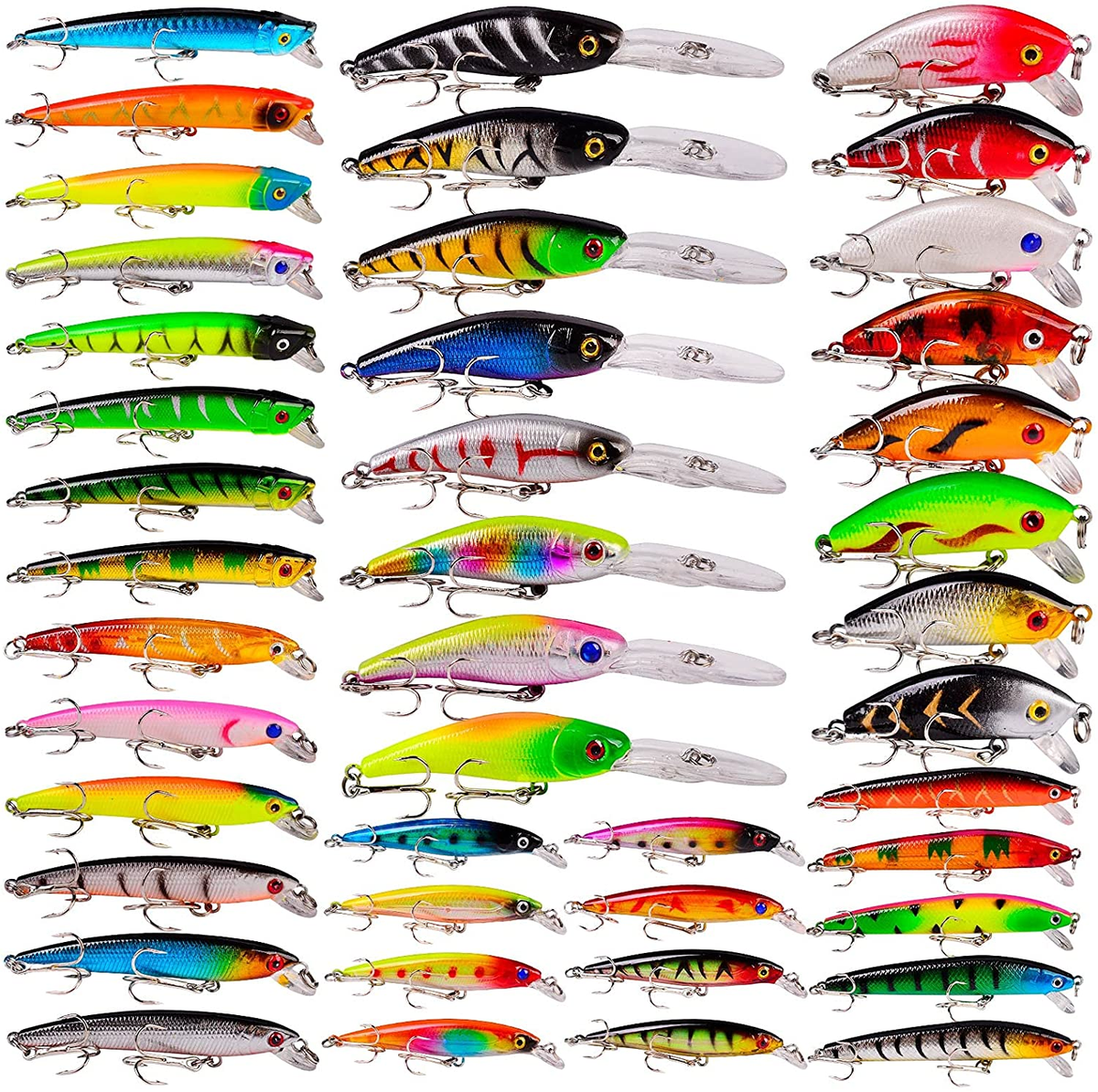 Bass Fishing Lure Kit – Minnow, Crankbait, Popper & Pencil Baits