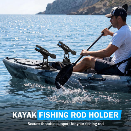 2-in-1 Kayak Fishing Rod Holder with Track System