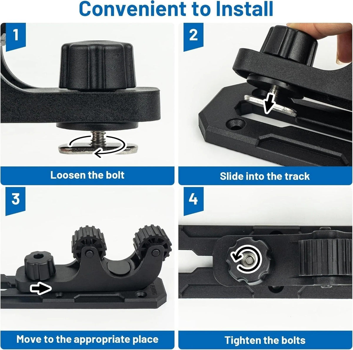 Kayak Paddle Holder, save Kayak Track Space, Kayak Track Mount