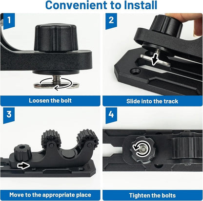 Kayak Paddle Holder, save Kayak Track Space, Kayak Track Mount