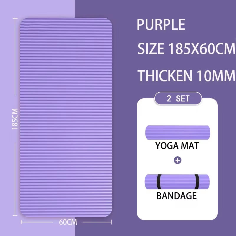 2Meter Longer Yoga Mat Super Large Lengthened Yoga Mat Men'S Special High Quality Fitness Pilates Exercise Healthy Fitness Mat
