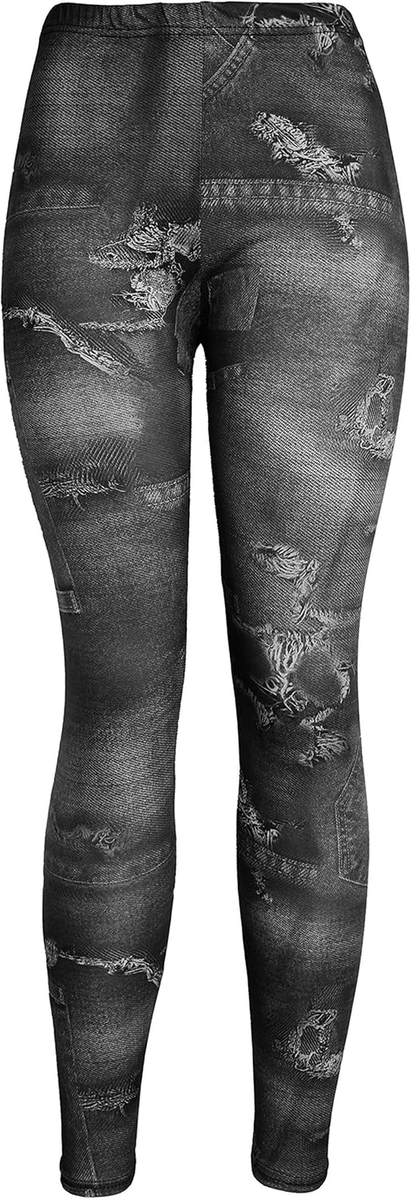 Kmystic Women'S Cotton Blend Basic Workout Fun Printed Leggings