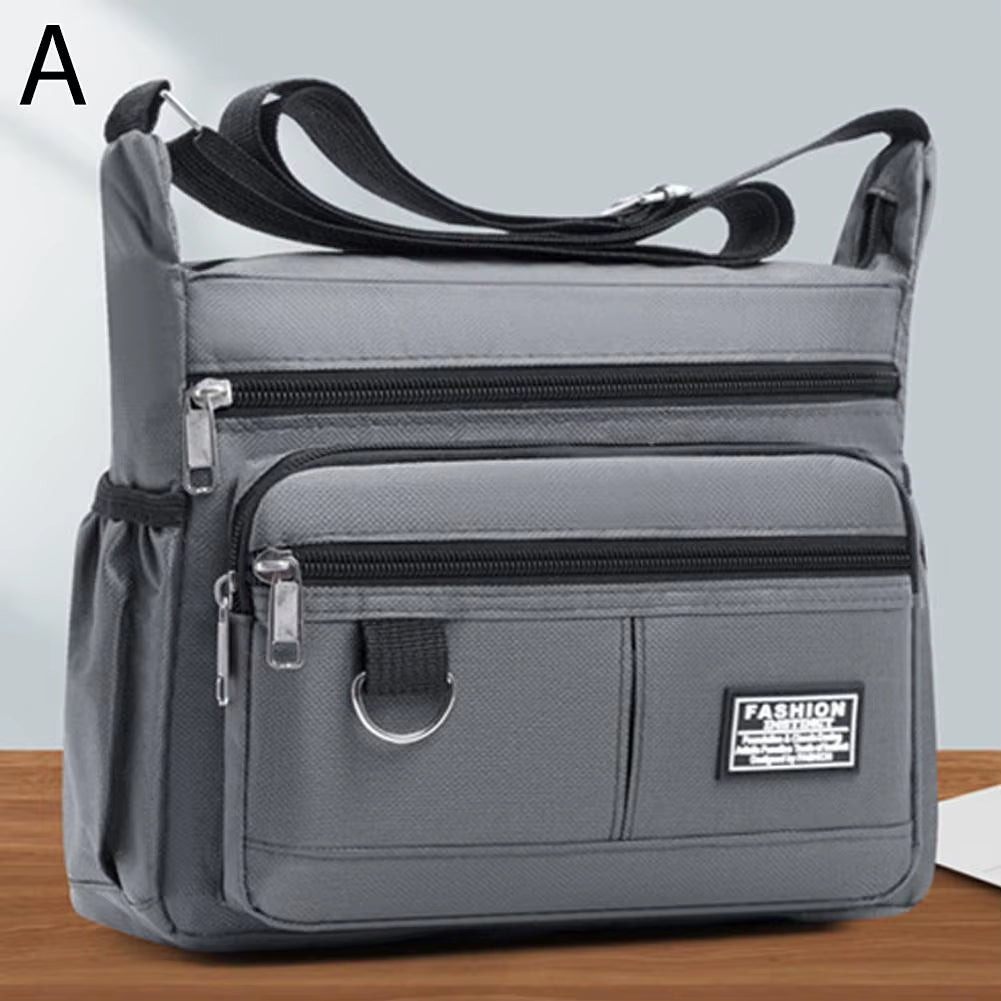Mens Crossbody Bag Single Shoulder Bags Big Capacity Multi-Pockets Storage Bag Fashion Handbag Business Crossbody Bags