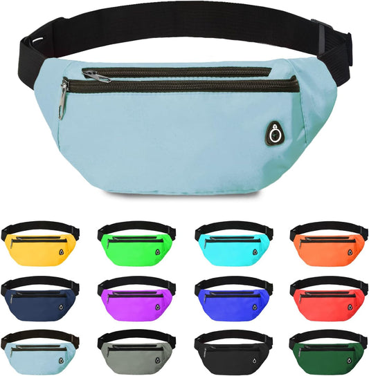 Fanny Pack for Women Men,Crossbody Water Resistant Sports Waist Bag Pack