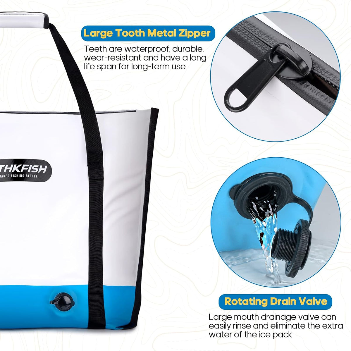 Insulated Fish Cooler Bag, Fish Kill Bag for Caught Fish